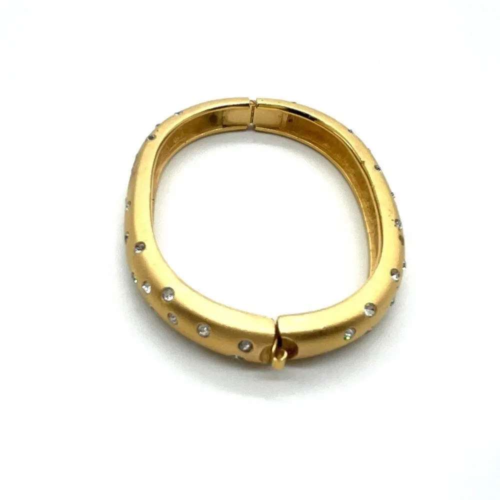 Swarovski Cuff in Gold tone w/Swarovski Crystals